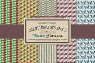 Download Retro Inspired Vector Patterns - Red Collection
