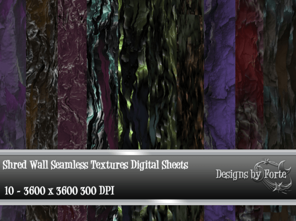 Download Shred Wall Seamless Textures - Red Collection