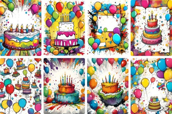 Download Birthday Background, Cartoon Style - Birthday background Collection