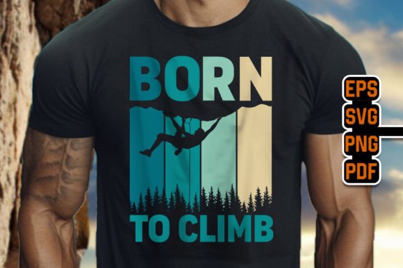 Download Retro-Inspired Climbing Tees Graphics - Red Collection