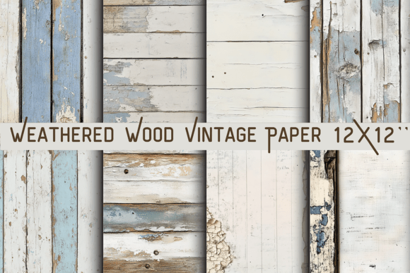 Download Weathered Wood Vintage Paper - Red Collection