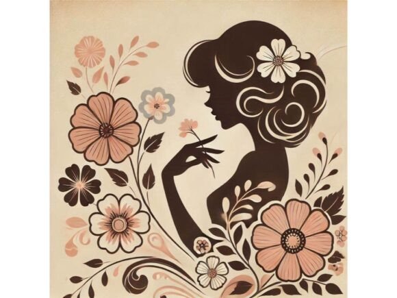 Download 🖌️ Retro-inspired Woman with Soft Vinta - Red Collection