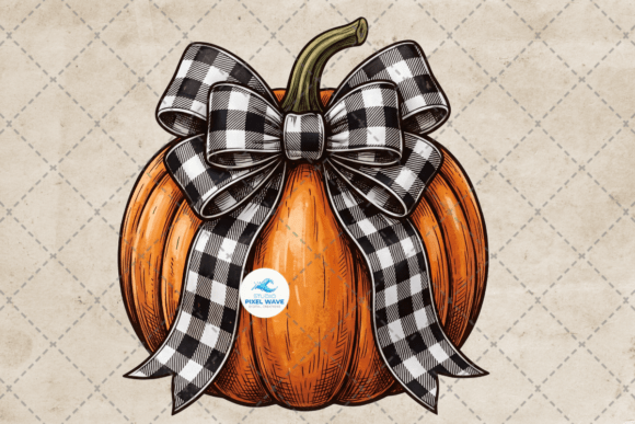 Download Checkered Coquette Fall Pumpkin Png - Red Collection
