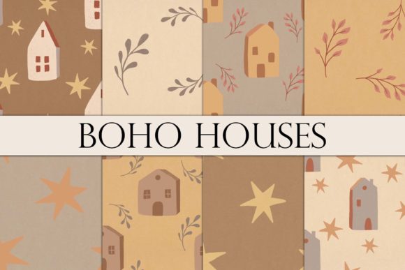 Download Digital Boho Houses Papers - Digital boho Collection