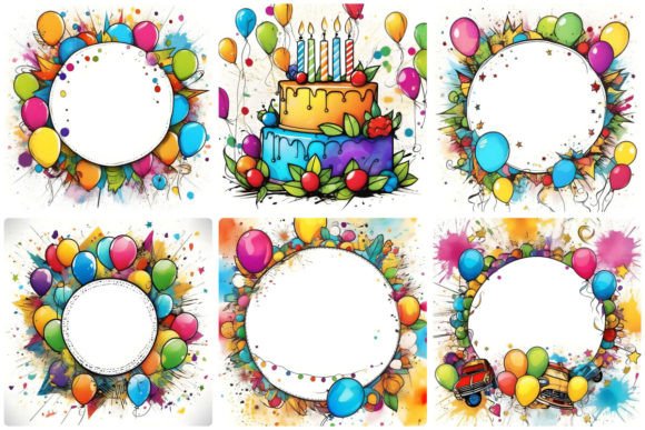 Download Birthday Background, Cartoon Style - Birthday background Collection