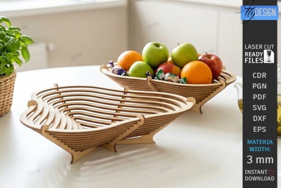 Download Wooden Layered Contour Bowl Laser Cut - Red Collection