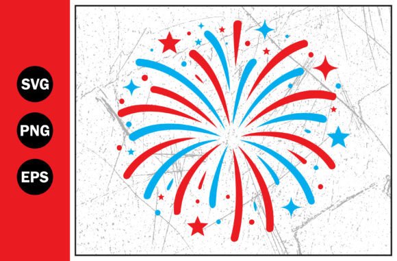 Download Red Blue Fireworks Vector Clipart Svg - Red Collection