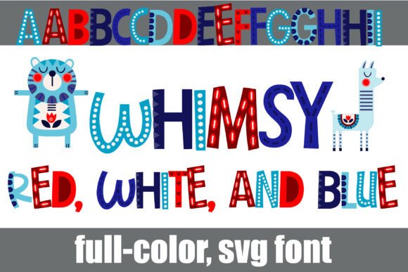 Download Whimsy Red, White, and Blue - Red Collection