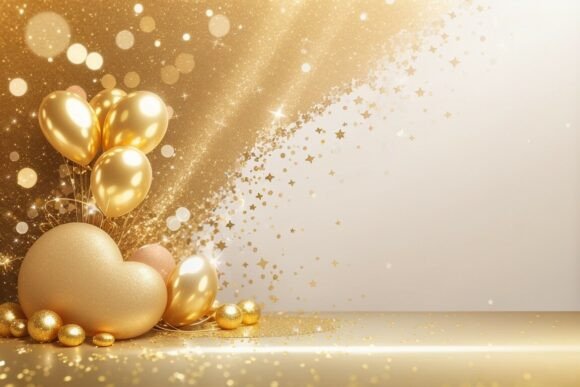 Download Gold Glitter Birthday Background - Birthday background Collection