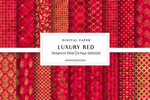 Download Luxury Red Digital Paper - Red Collection