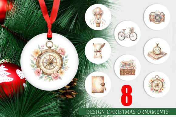 Download Digital Boho Travel Ephemera Ornament - Digital boho Collection